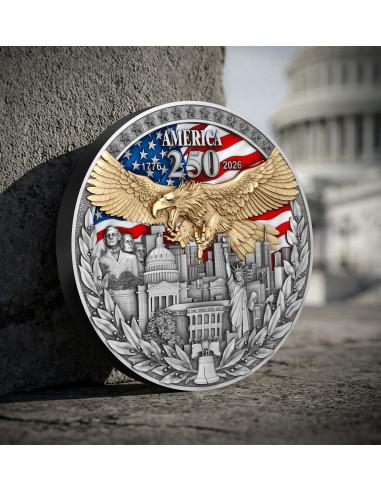 AMERICA 250TH ANNIVERSARY 2 Oz Silver Coin 5$ Niue 2026 - Coins & More - Niue