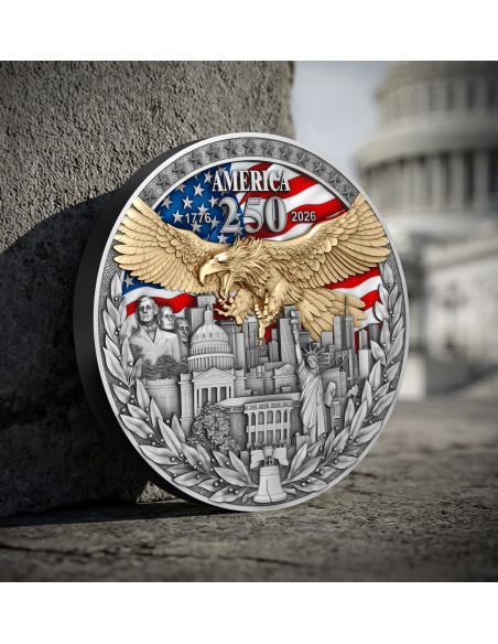AMERICA 250TH ANNIVERSARY 2 Oz Silver Coin 5$ Niue 2026 - Coins & More - Niue