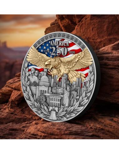 AMERICA 250TH ANNIVERSARY 2 Oz Silver Coin 5$ Niue 2026 - Coins & More - Niue