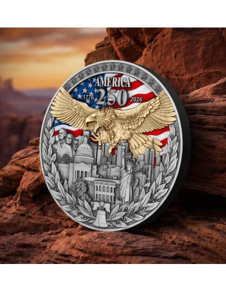AMERICA 250TH ANNIVERSARY 2 Oz Silver Coin 5$ Niue 2026 - Coins & More - Niue