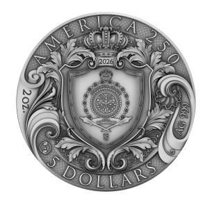 AMERICA 250TH ANNIVERSARY 2 Oz Silver Coin 5$ Niue 2026 - Coins & More - Próximamente 2