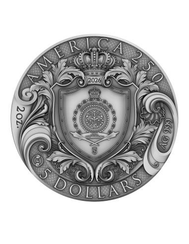 AMERICA 250TH ANNIVERSARY 2 Oz Silver Coin 5$ Niue 2026 - Coins & More - Niue