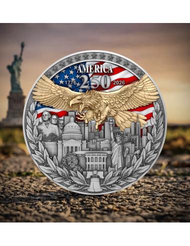 AMERICA 250TH ANNIVERSARY 2 Oz Silver Coin 5$ Niue 2026 - Coins & More - Niue