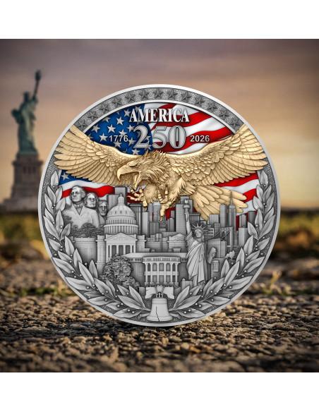 AMERICA 250TH ANNIVERSARY 2 Oz Silver Coin 5$ Niue 2026 - Coins & More - Niue