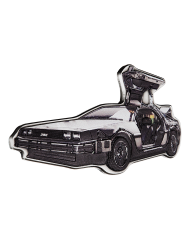 THE DELOREAN Back To The Future 2 Oz Silver Coin 5$ Niue 2021 - Coins & More - Science Fiction
