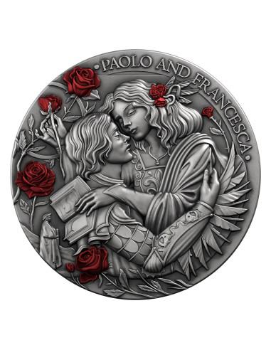 PAOLO AND FRANCESCA 2 Oz Silver Coin 25$ Liberia 2026 - Coins & More - Libéria