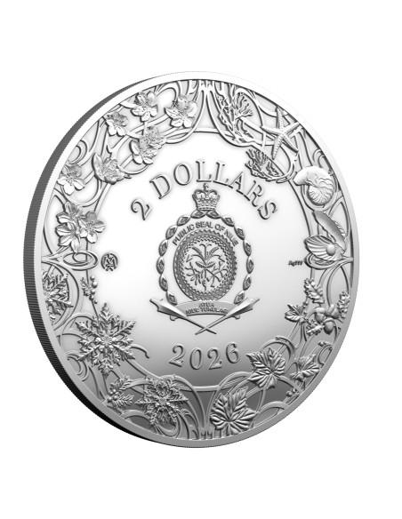 SPRING Four Seasons 1 Oz Silver Coin 2$ Niue 2026 - Coins & More - Niue