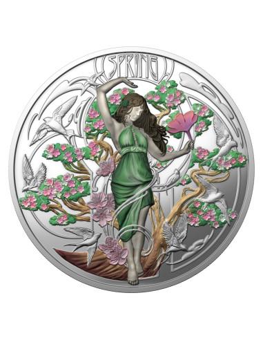 SPRING Four Seasons 1 Oz Silver Coin 2$ Niue 2026 - Coins & More - Niue