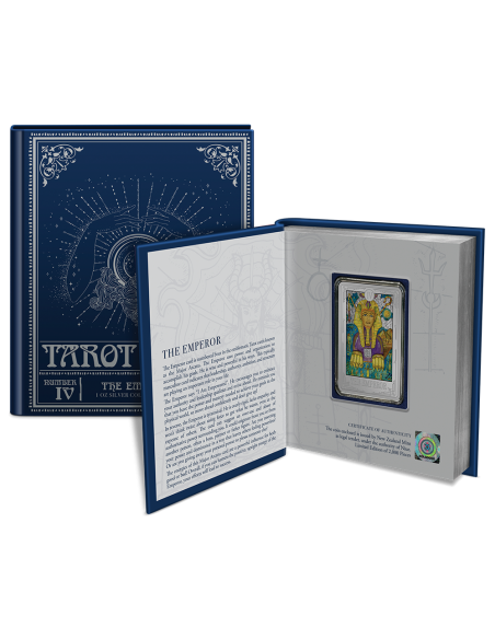 THE EMPEROR Tarot Cards 1Oz Silver Coin 2$ Dollars Niue 2021 - Coins & More - Niue