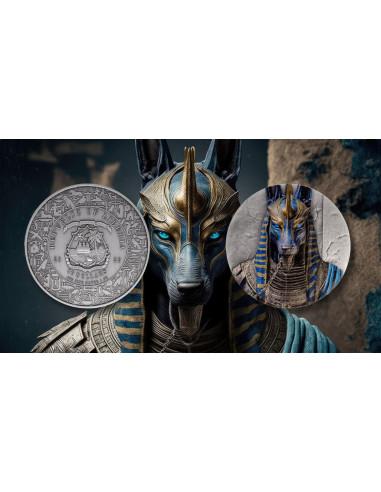 ANUBIS Egyptian Heritage 1 Oz Silver Coin 10$ Liberia 2026 - Coins & More - Libéria