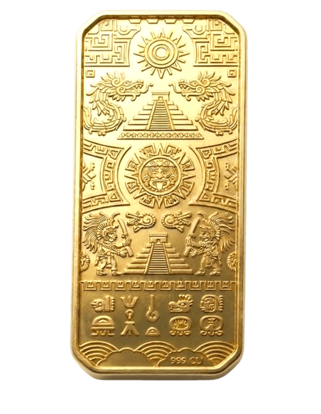 AZTEC EMPIRE Ancient Legacies 5 Oz Copper Bar - Coins & More - In Arrivo