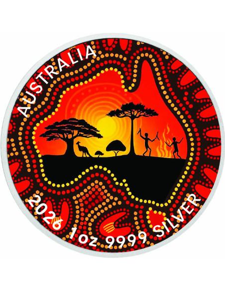 HEART OF COUNTRY Australia in Dots 1 Oz Silver Coin 1$ Australia 2026 - Coins & More - Australia
