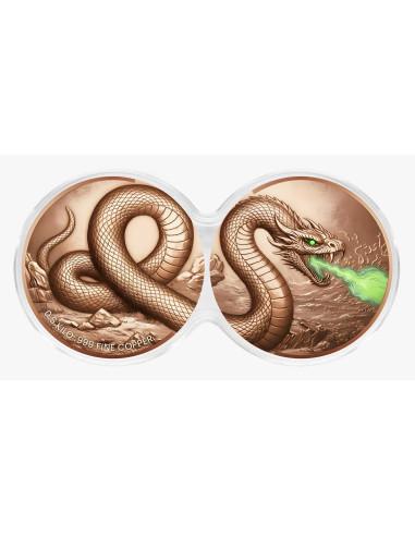 VIPER'S VENOM Glow in the Dark 2x 1/2Kg Kilo Copper Medal - Coins & More - Demnächst
