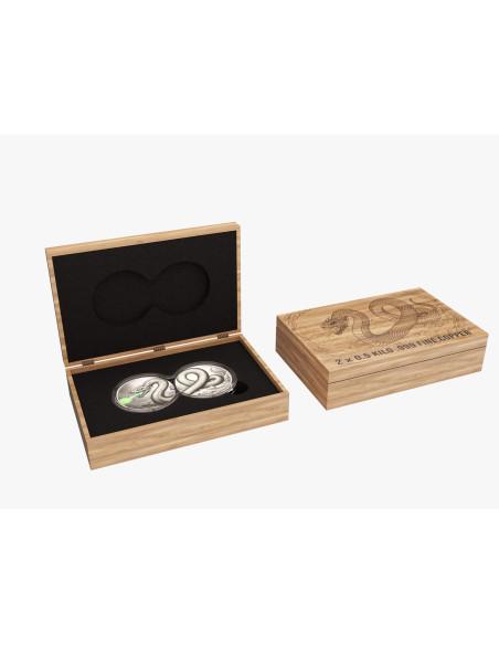 VIPER'S VENOM Glow in the Dark 2x 1/2Kg Kilo Copper Medal - Coins & More - Demnächst