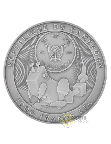 FABLES FOR ROBOTS Stanislaw Lem Master of Science Fiction 2 Oz Silver Coin 1000 Francs Cameroon 2025 - Coins & More - Kamerun