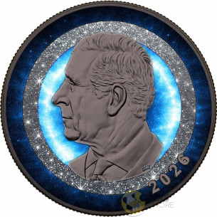 AURA RING Maple Leaf 1 Oz Silver Coin 5$ Canada 2026 - Coins & More - À Venir 2