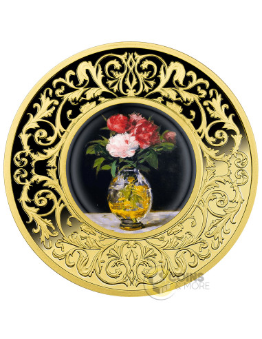 BOUQUET OF FLOWERS By Edouard Manet Flowers in Painting Silver Coin 500 Francs CFA Cameroon 2025 - Coins & More - In Arrivo