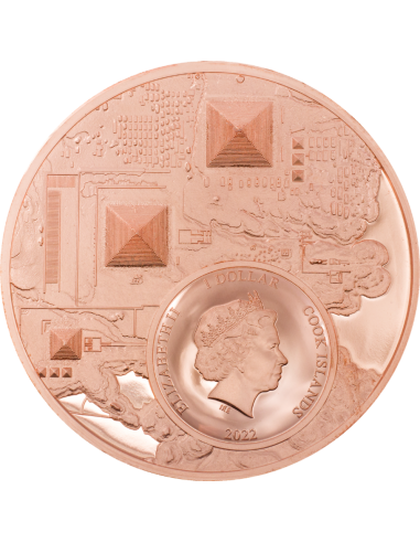 LEGACY OF THE PHARAOHS Copper Coin 1$ Cook Islands 2022 - Coins & More - Îles Cook