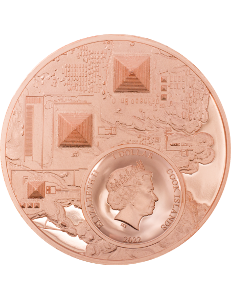 LEGACY OF THE PHARAOHS Copper Coin 1$ Cook Islands 2022 - Coins & More - Îles Cook