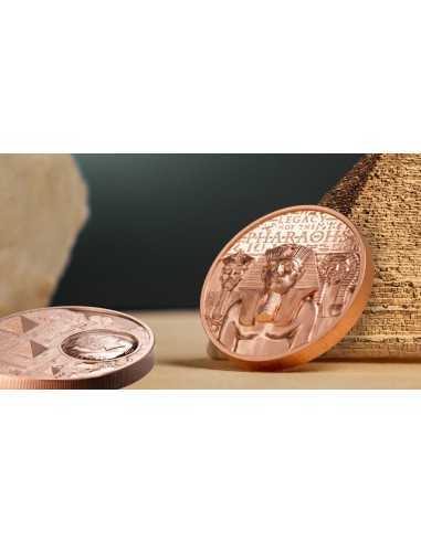 LEGACY OF THE PHARAOHS Copper Coin 1$ Cook Islands 2022 - Coins & More - Îles Cook
