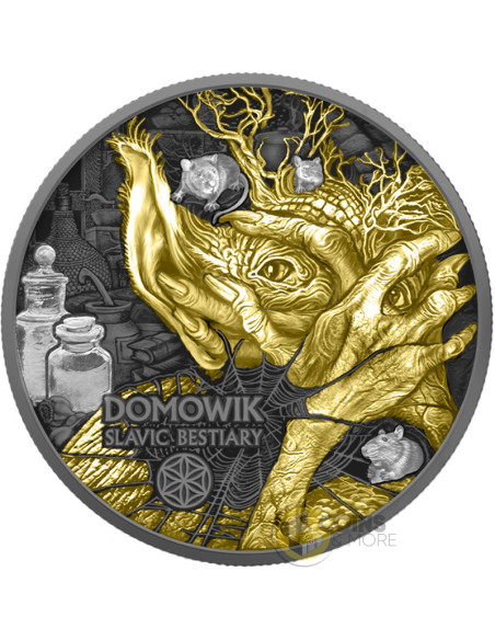 DOMOWIK Multimetal Slavic Bestiary 2 Oz Silver Coin 1000 Francs Cameroon - Coins & More - Coming Soon