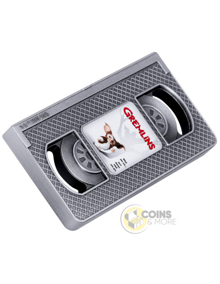 GREMLINS Vintage VHS Tape 2 Oz Silver Coin 5 Dollars Samoa 2026 - Coins & More - Samoa