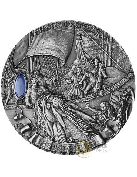 SEASON OF STORMS The Witcher 1Kg Kilo Silver Coin 50$ Niue 2025 - Coins & More - Niue