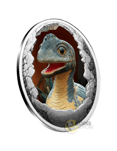 BRACHIOSAURUS Dinosauria Silver Coin 500 Francs Cameroon 2025 - Coins & More - Kamerun