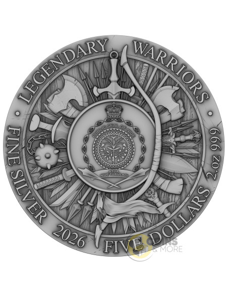 WILLIAM WALLACE Legendary Warriors 2 Oz Silver Coin 5$ Niue 2026 - Coins & More - Niue