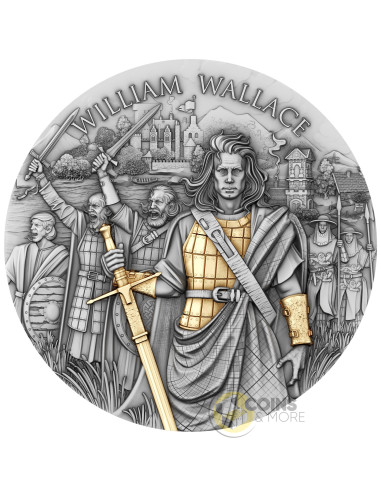 WILLIAM WALLACE Legendary Warriors 2 Oz Silver Coin 5$ Niue 2026 - Coins & More - Niue