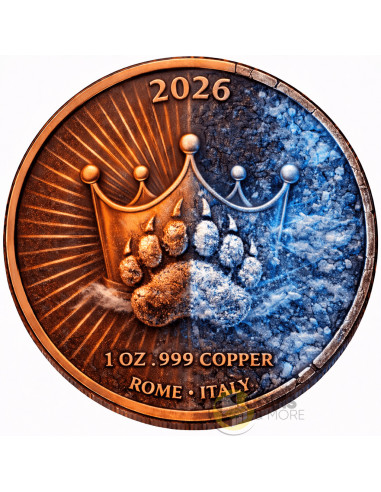 BEAR Virtues 1 Oz Copper Medal 2026 - Coins & More - Cobre
