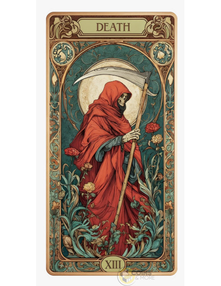 DEATH Tarot Card : XIII 10 Oz Colorized Copper Bar - Coins & More - À Venir