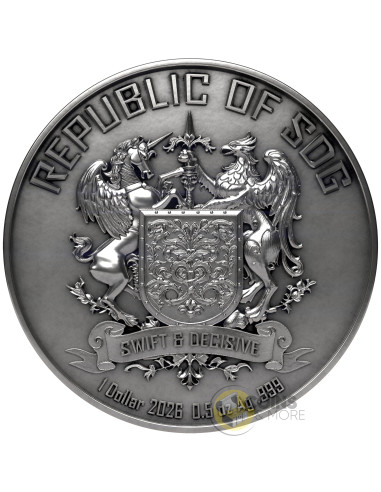 DEMON SUCCUBUS QUEEN Divine Temptresses 1/2 Oz Silver Coin 1$ Republic of Sog 2026 - Coins & More - Silber