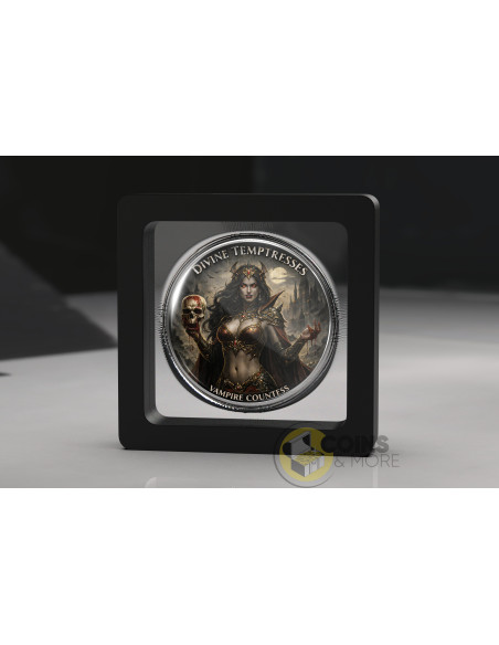 VAMPIRE COUNTESS Divine Temptresses 1/2 Oz Silver Coin 1$ Republic of Sog 2026 - Coins & More - Argent