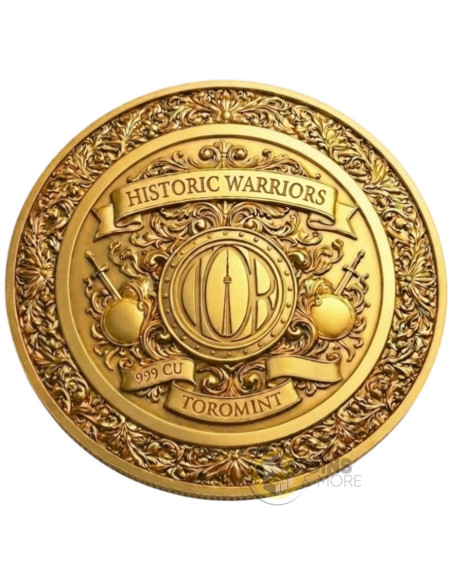 SPARTAN ARMY Historic Warriors 5 Oz Colorized Copper Medal - Coins & More - Coming Soon