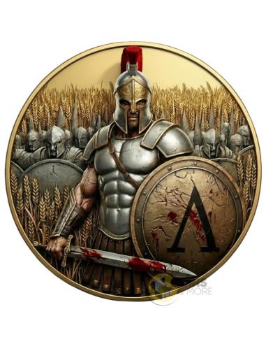 SPARTAN ARMY Historic Warriors 10 Oz Colorized Copper Medal - Coins & More - Demnächst