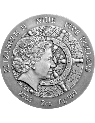 SAN JOSE - Grand Shipwrecks in a History 2 Oz Silver Coin 5$ Niue 2022 - Coins & More - Niue