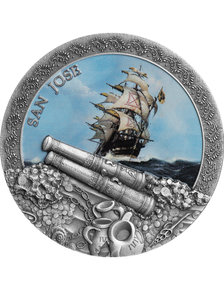 SAN JOSE - Grand Shipwrecks in a History 2 Oz Silver Coin 5$ Niue 2022 - Coins & More - Niue