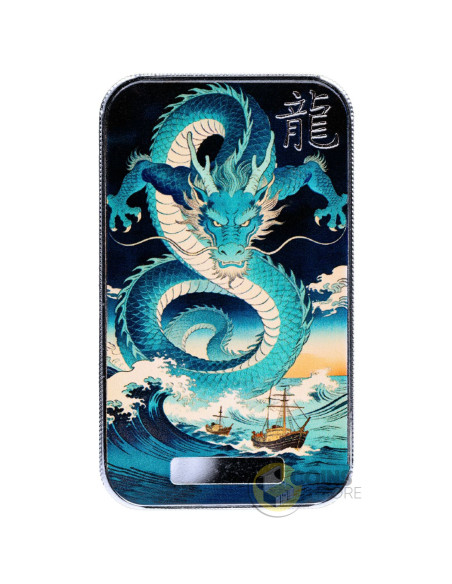 CANGHAI BOUNDLESS SEA Dragon 1 Oz Silver Bar 2026 - Coins & More - Silber