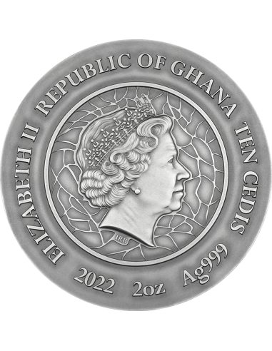 STARRY NIGHT By Vincent Van Gogh 2 Oz Silver Coin 10 Cedis Republic of Ghana 2022 - Coins & More - Art et Architecture