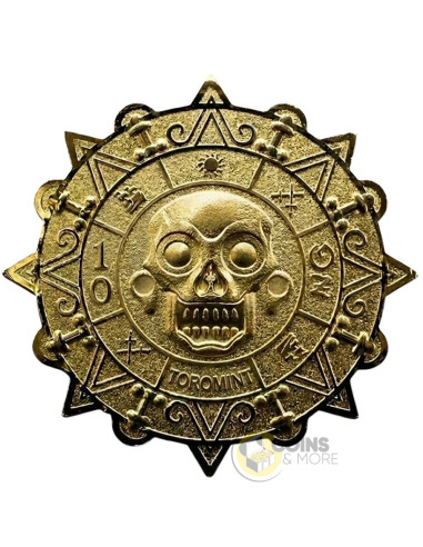 AZTEC TREASURE 10 Oz Colorized Copper Medal - Coins & More - Rame