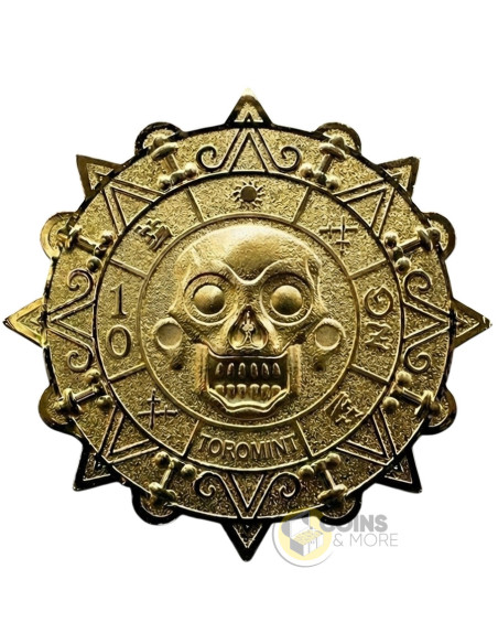 AZTEC TREASURE 10 Oz Colorized Copper Medal - Coins & More - Rame