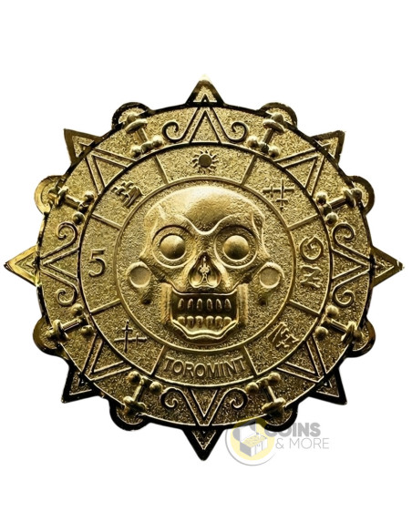 AZTEC TREASURE 5 Oz Colorized Copper Medal - Coins & More - Copper