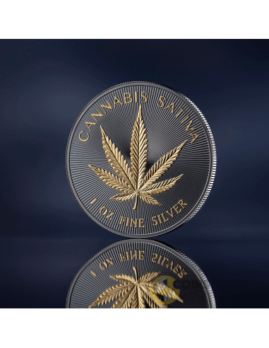HEMP 1 Oz Silver Proof Coin 1000 Satoshi United Crypto States 2026 - Coins & More - Monete per Paese