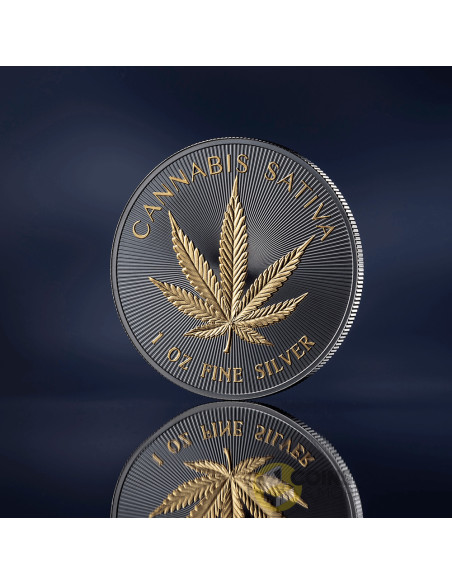 HEMP 1 Oz Silver Proof Coin 1000 Satoshi United Crypto States 2026 - Coins & More - Monete per Paese