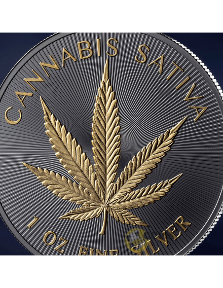 HEMP 1 Oz Silver Proof Coin 1000 Satoshi United Crypto States 2026 - Coins & More - Monete per Paese