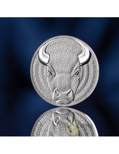 BULL Binary World 1 Oz Silver Coin 1000 Satoshi United Crypto States 2026 - Coins & More - Monedas por País