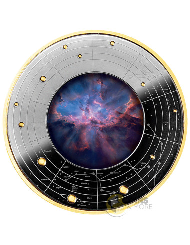 STELLAR NEBULA Life Cycle of Stars Silver Coin 500 Francs CFA Cameroon 2026 - Coins & More - Kamerun