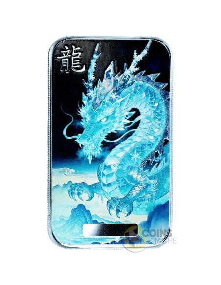 HANSHUANG WINTER FROST Dragon 1 Oz Silver Bar 2026 - Coins & More - Argent