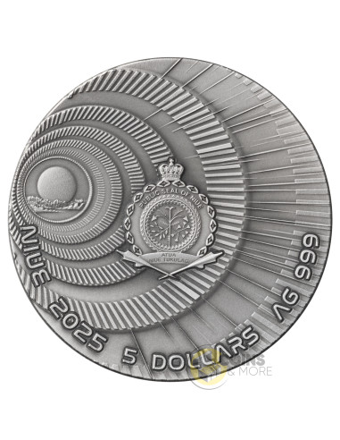 LUNARPUNK The Punk Universe 2 Oz Silver UV Fluorescent Coin 5$ Niue 2025 - Coins & More - Niue